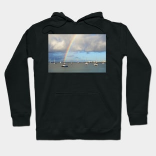 Rainbow over Simpson Bay Saint Martin Caribbean Hoodie